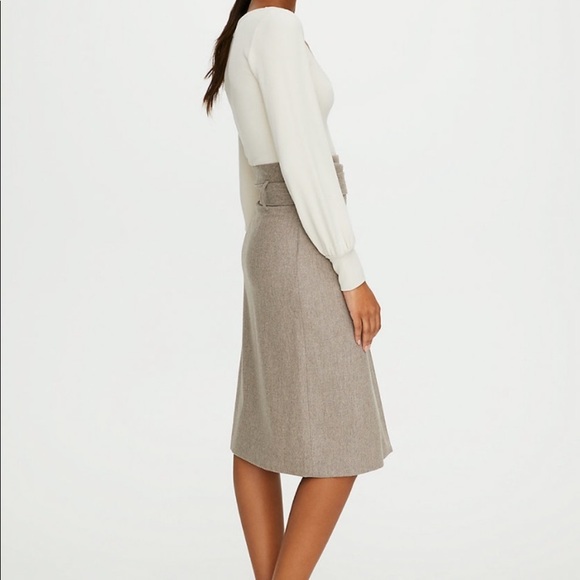 Babaton Karl Wool Cashmere Skirt - Picture 2 of 4